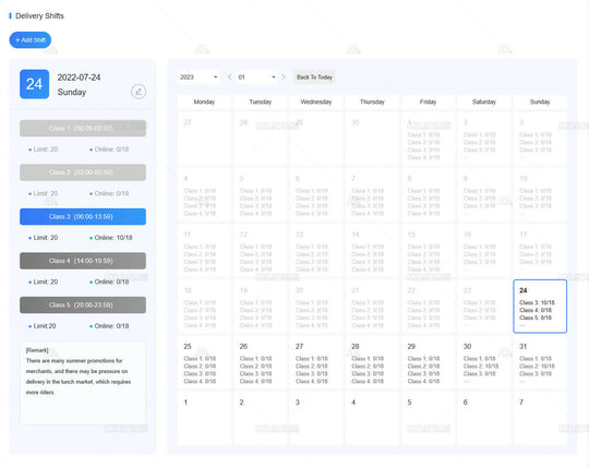 Delivery Agent Background Scheduling System