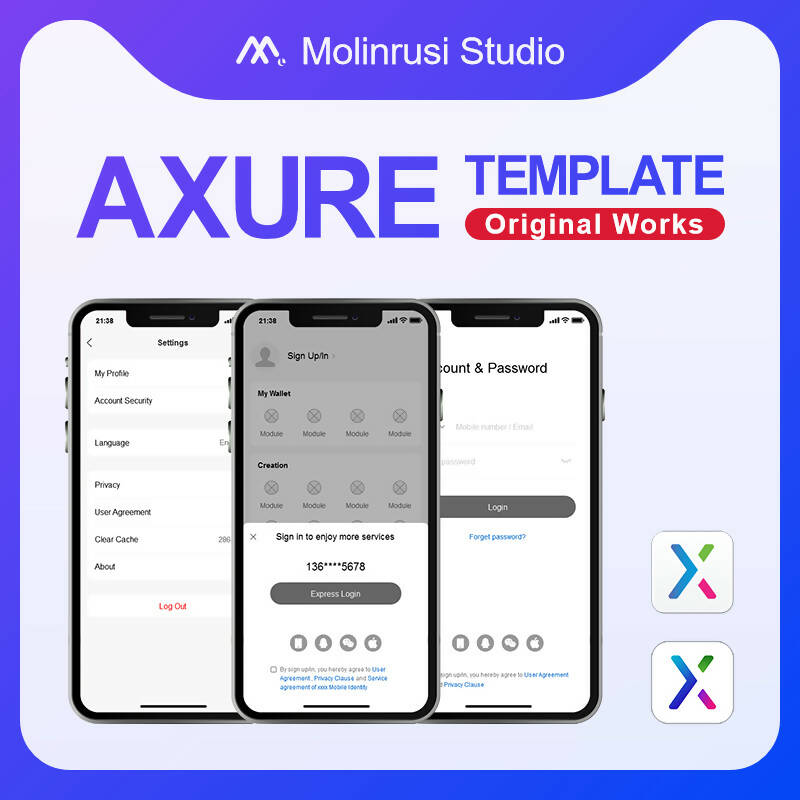 Axure Template for APP Prototype Design