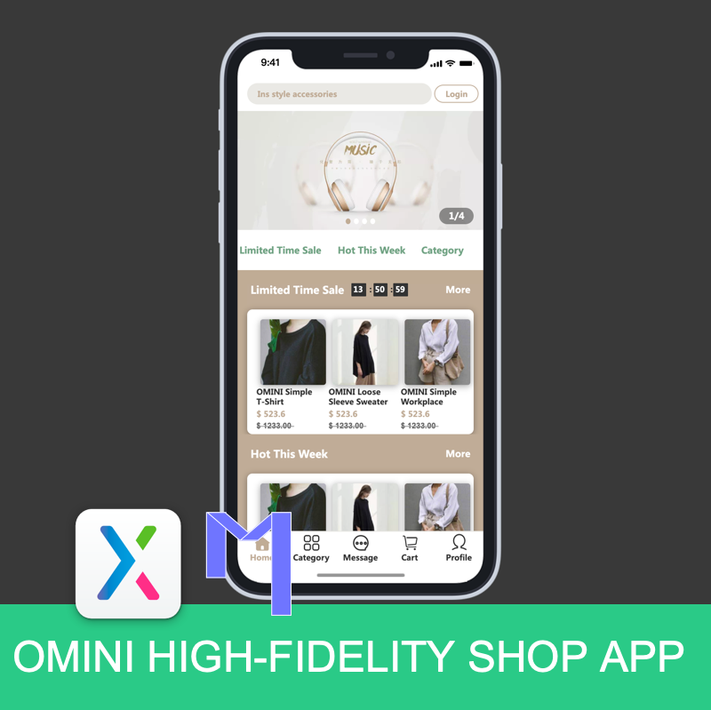 OMINI High-Fidelity Shop App