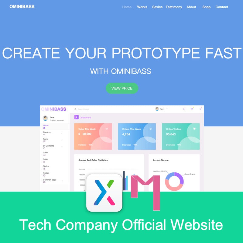 Tech Company Official Website Template