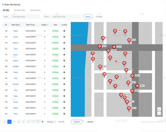 Delivery Agent Background Scheduling System