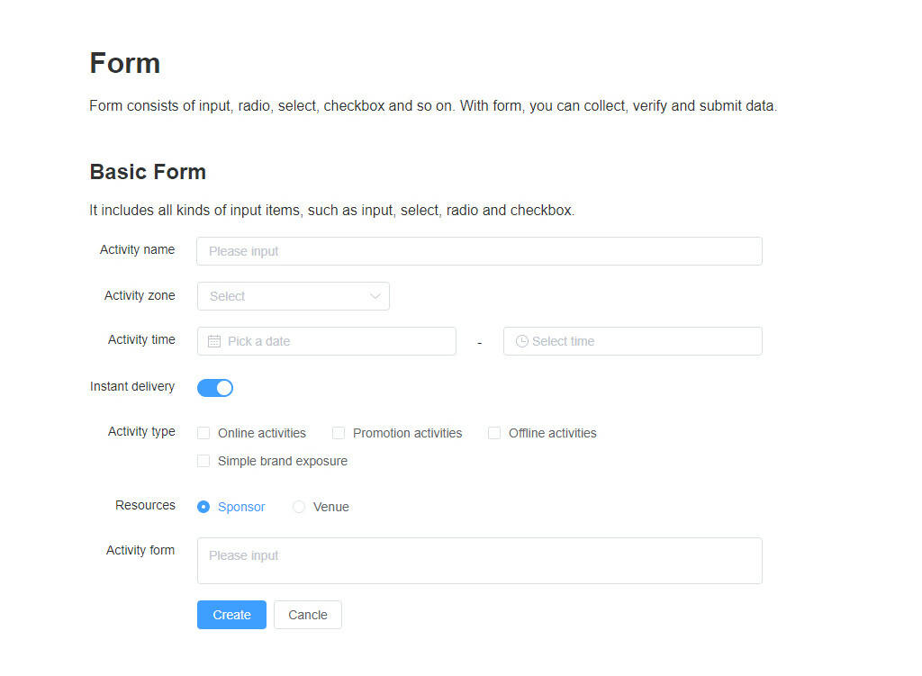Element UI Widget Library – AxureBoutique